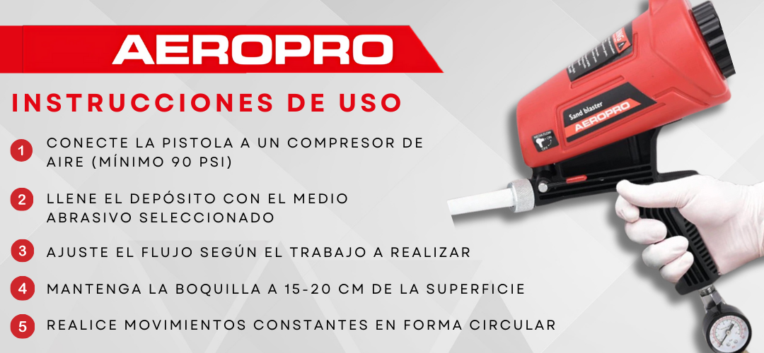 PISTOLA DE CHORRO DE ARENA